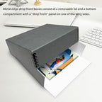 Lineco Museum Archival Storage Box, 20.75x24.75x3 in. Drop Front Design. - Image 5