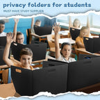 24-Pack Plastic Desk Dividers for Students, Privacy Folders for Students - Image 8