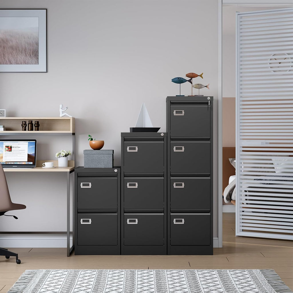 sisesol 4 drawer file cabinet with lock and, close-up detail
