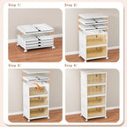 CTSNSLH 4 Tier Plastic Storage Bins and Boxes Organizer - 28Qt Stackable - Image 3