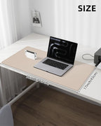 Leather Desk Protector, Large Mouse Pad, Waterproof PU Leather Blotter Mat - Image 5