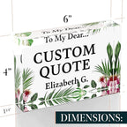 Personalized Gifts, Custom Quote Block Letter Board, Crystal-Clear Acrylic - Image 8