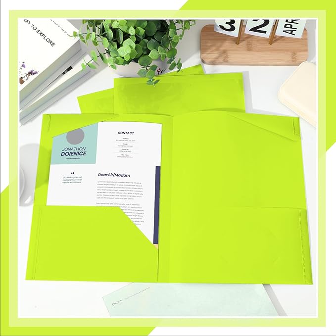 Henoyso 36 Pcs Plastic Folders - Image 4