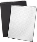 Engrowtic 2 Pack Top Spiral Graph Paper Notebooks 8.7 X11.4 Inch A4 Grid Paper by Engrowtic