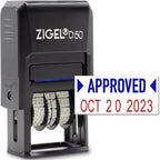ZIGEL D50 Date Stamp with Phrase by ZIGEL
