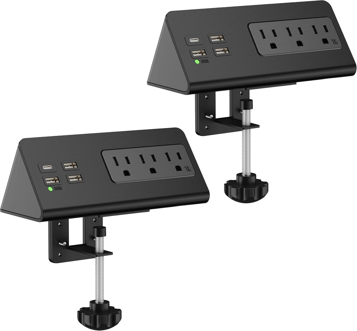 Nightstand Edge Mount Power Strip