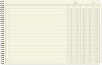 BookFactory Accounting Ledger Notebook/Large 5 Column Accounting Ledger - Image 3