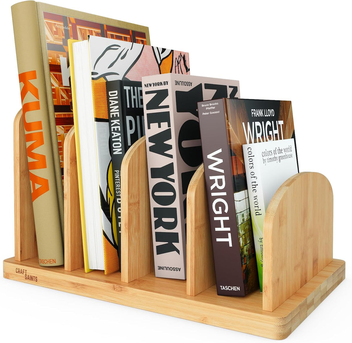Cook Book Organizer, 4 Sections, Recipe Book Holder Rack, Tabletop Stand for ...