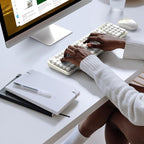MOFII Wireless Keyboard and Mouse Combo, Computer Full Size 2.4G Plug and Play - Image 6