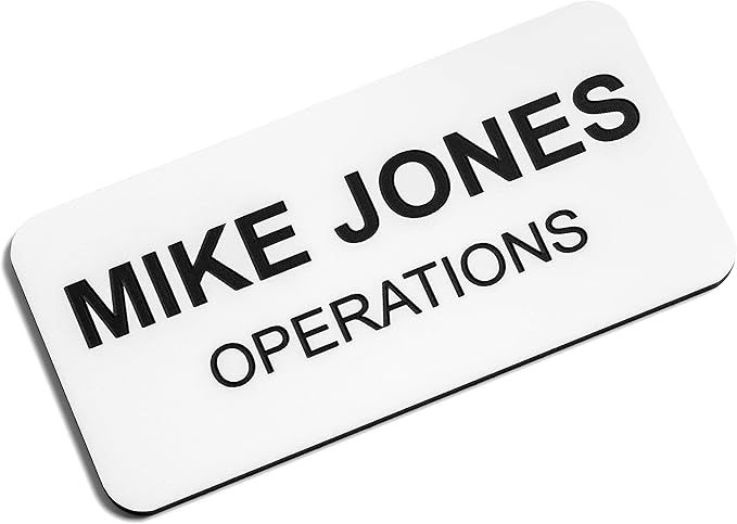 Custom Engraved Name Tag Badges – Personalized Identification by ProvidenceEngraving