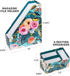 Global Printed Products Designer Printed Desk Organizer Set, Includes Letter - Image 4