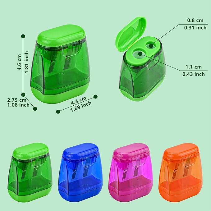 AUSTARK 24Pcs Pencil Sharpener Manual - Image 2