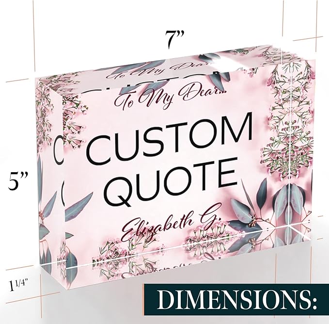 Custom Acrylic Sign Personalized, Custom Desk Name Plate, 18 Styles, - Image 8