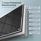 MaxGear Glass Whiteboard Wall Mounted, Frameless Magnetic Dry Erase Board - Image 9