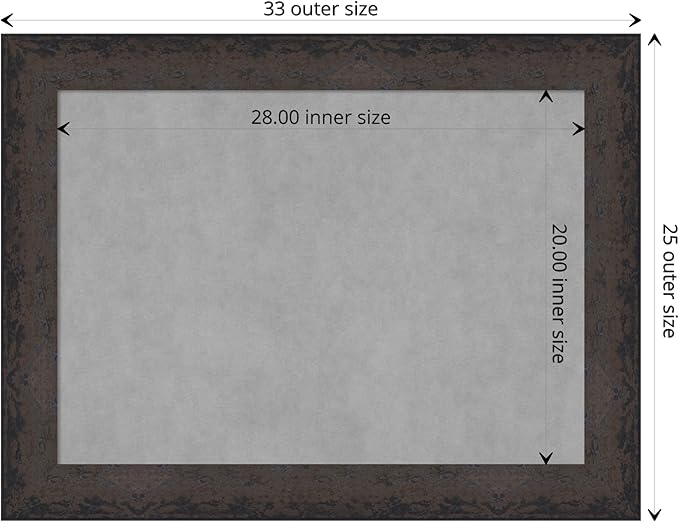 Amanti Art Black Framed Magnetic Board 25x33 Medium Vision Board - Image 4
