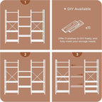 SUPERJARE Triple 4 Tier Bookshelf, Bookcase - Image 9