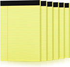 6 Pack Yellow Legal Pads 8.5 x 11 College Ruled Lined Writing Note Pads 8.5 x by Aidunmis
