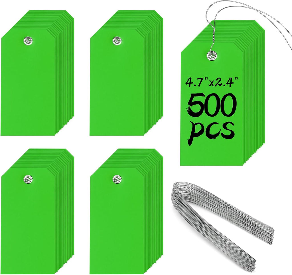 500 Pieces Plastic Shipping Tags