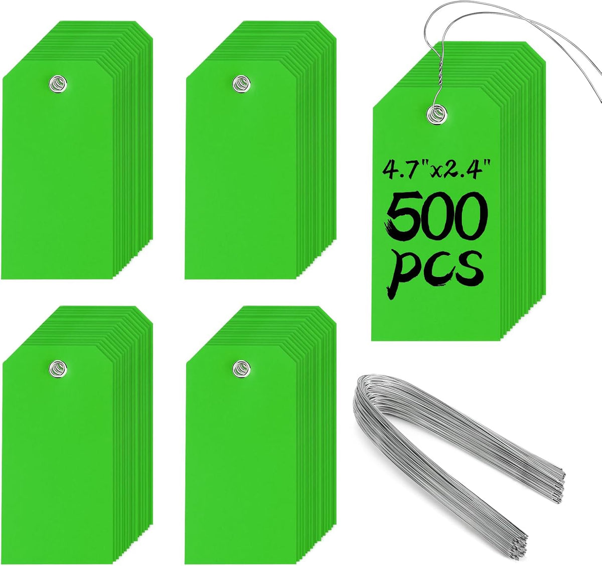 500 Pieces Plastic Shipping Tags