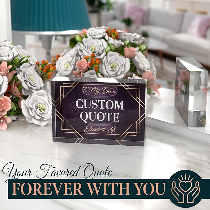 Custom Acrylic Sign Personalized, Custom Desk Name Plate, 18 Styles, - Image 6