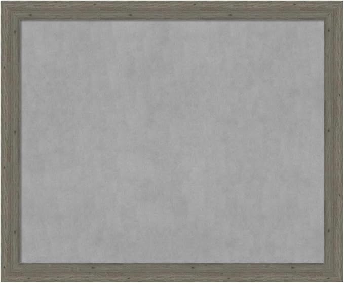 Amanti Art Grey Framed Magnetic Board 37x45 X-Large Vision Board by AmantiArt