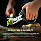 IOPIDHO Heavy Duty Poultry Shears, Kitchen Shears - Image 6