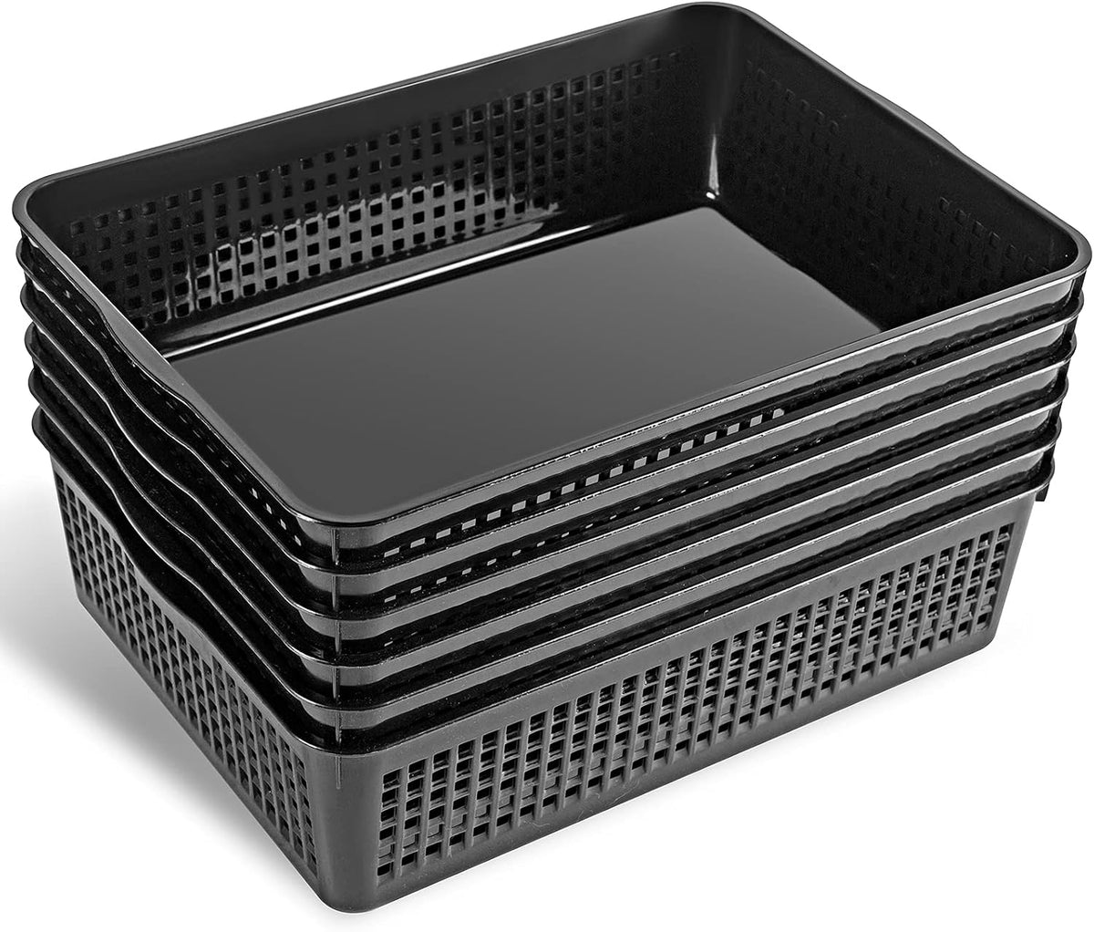 Eslite A4 Size Plastic Storage Basket,Desktop File Paper Letter Organizer Tra...
