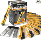 Nicpro 15 Pack Utility Knives by Nicpro