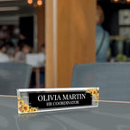 Signs ByLITA Floral Pattern Customized Nameplate | Harvest Sun Personalized - Image 4