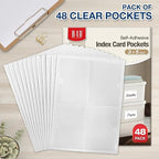 H4D 48 Pack Labels for Storage Bins, Tote Label Pockets for Organizing Storage - Image 2