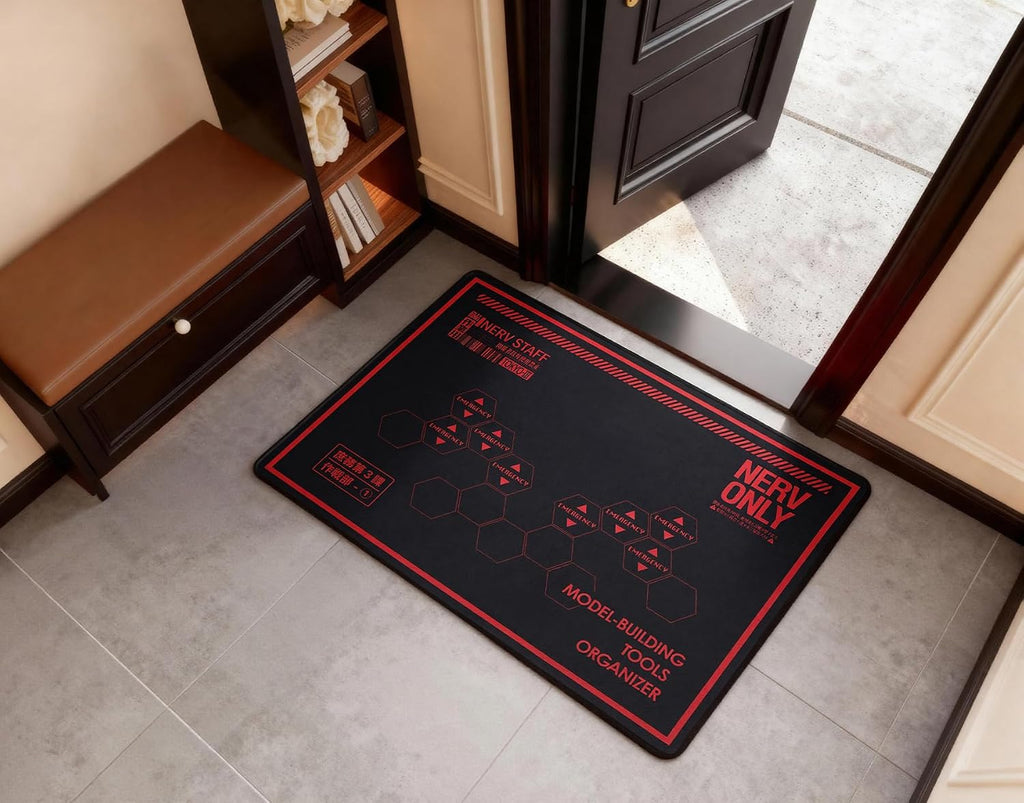 Floor Mat for Office Chair - Office Chair Mat - Chair Mat for Hardwood Floor - Neon Genesis Evangelion NERV General Affairs Department, Anti-Slip, Easy Clean & Machine Washable (35"×47")