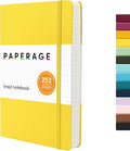 PAPERAGE Lined Journal Notebook, 252 Pages, Medium 5.6 in x 8 in by PAPERAGE