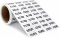 Continuous Digital Sticker Label 0001-2000, Waterproof and Durable Serial Number Label Sticker, Number Stickers for Item Classification, Inventory Management, Document Numbering (Silver)