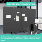 Soundproof Room Divider W/Wheels, 66in Office Dividers - Image 5
