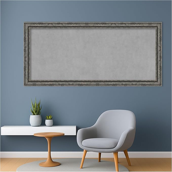 Amanti Art Black Framed Magnetic Board 24x52 Oversize Vision Board - Image 5