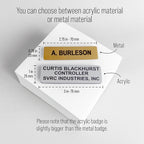 Custom Engraved ID Name Tag Badges Identification Personalized - Image 3