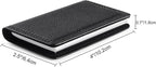 Wisdompro Business Card Holder, 2-Sided PU Leather Folio Name Card Holder - Image 7