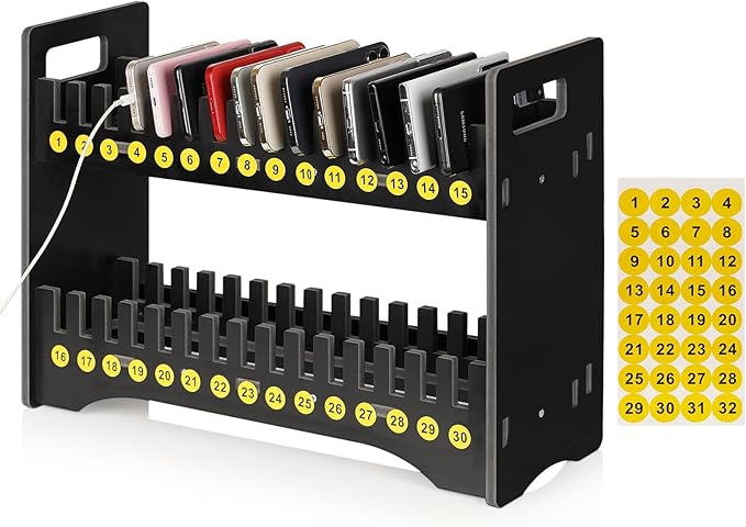 Ozzptuu Cell Phone Holder Classroom Cell Phone Storage 2-Tier Multiple Cell by Ozzptuu
