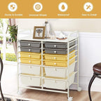 Giantex 12 Drawer Rolling Storage Cart Tools Scrapbook Paper Office School - Image 6