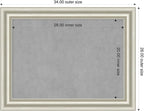 Amanti Art Silver Framed Magnetic Board 26x34 Medium Vision Board - Image 2