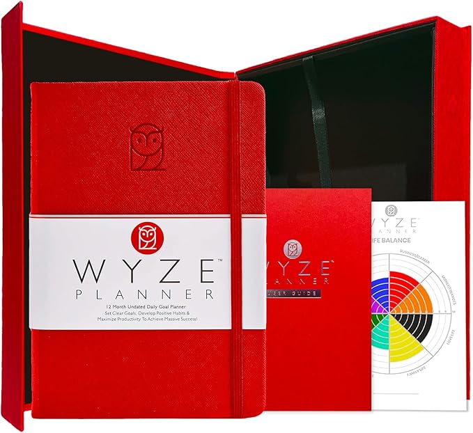 Wyze Planner Undated Daily Planner – 1-Year B5 Productivity Organizer by WYZEPLANNER