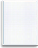 Graph Paper Pad for Blueprint Drawings, Engineering Drawing, and Planning by NextDayLabels