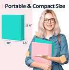 BinderX Extra Durable 3 Ring Binder, Round Rings 1 Inch Binder, Fits 175 Sheets - Image 6