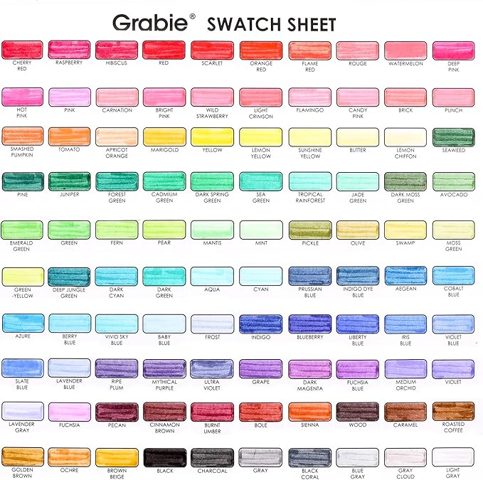 Grabie Dual Tip Water-Based Sketch Marker Set of 100, Fineliner & Brush Drawing - Image 8