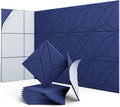 UNECHO 12 Pack 12" X 12" X 0.4" Acoustic Panels by UNECHOACOUSTIC