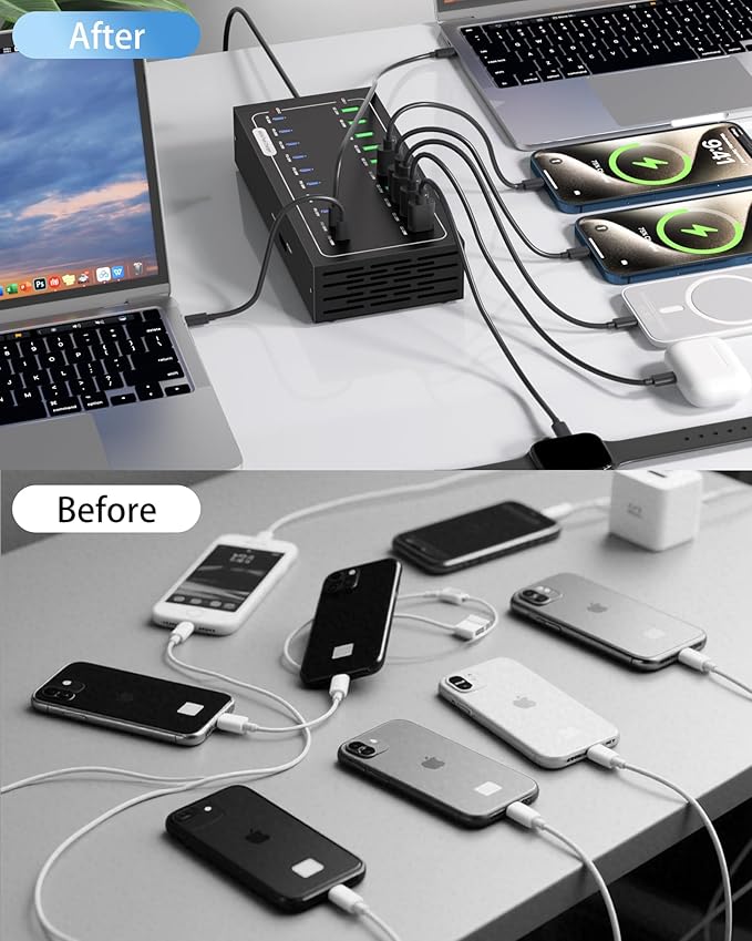 690W USB Charging Station, 20 Port Fast Charging Station - Image 5