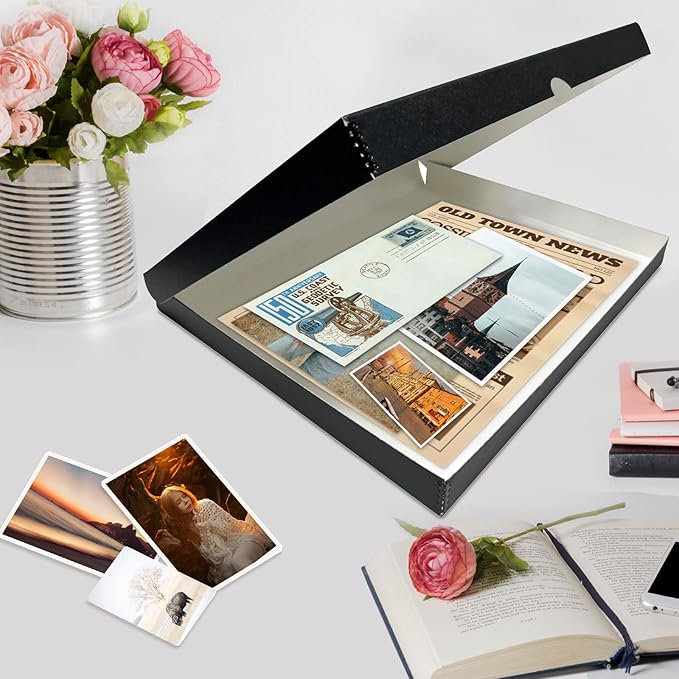 Lineco, Archival Folio Storage Box. Acid-Free, Metal Edge Boxboard, Clamshell - Image 7