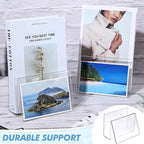 Vicenpal 12 Pcs Clear Acrylic Postcard Holder Business Card Holder Greeting - Image 5