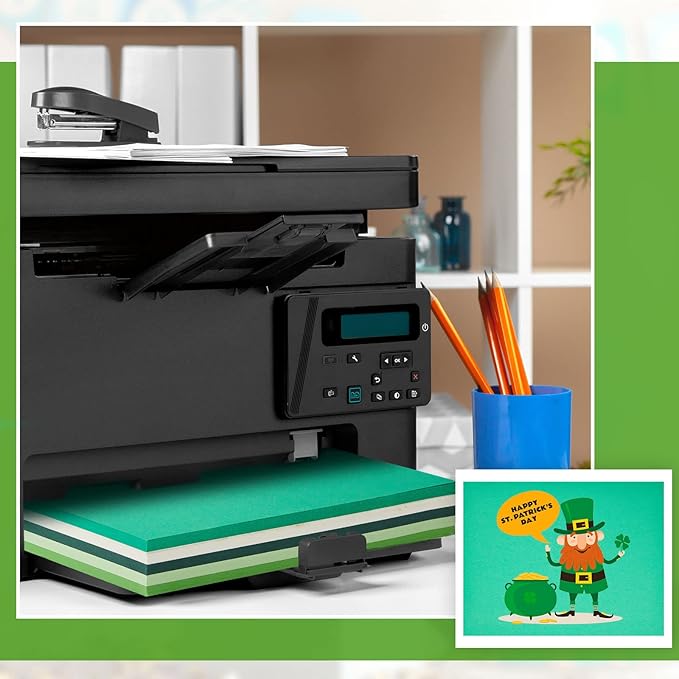 Sinmoe 100 Sheets 5 Shades Cardstock Paper 8.5 x 11 Inches 180gsm Solid Core - Image 6