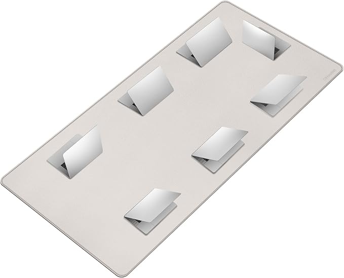 CENNBIE MAX200 78.7" x 39.4" Leather Desk Mat, Extra Large Desk Pad Blotter by CENNBIE